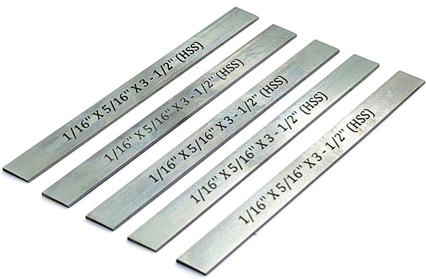 HSS Lathe Parting Blade 1/16″ x 5/16″ x 3-1/2″ Set of 5