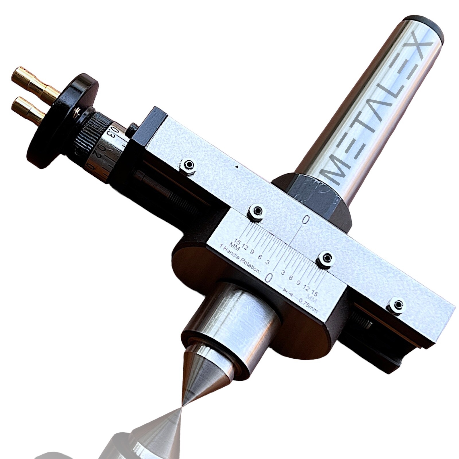 MT3 Shank Lathe Tailstock Taper Turning Attachment With Revolving Live Center