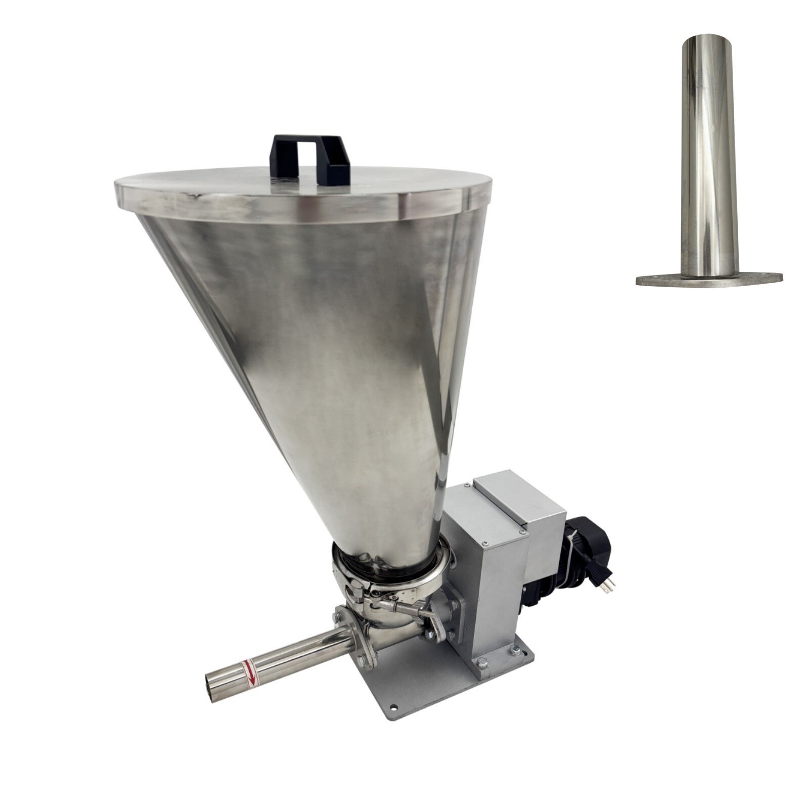 220V 1PH Screw Feeder Stainless Steel 0.6-3kg/h Materials Feeding Machine
