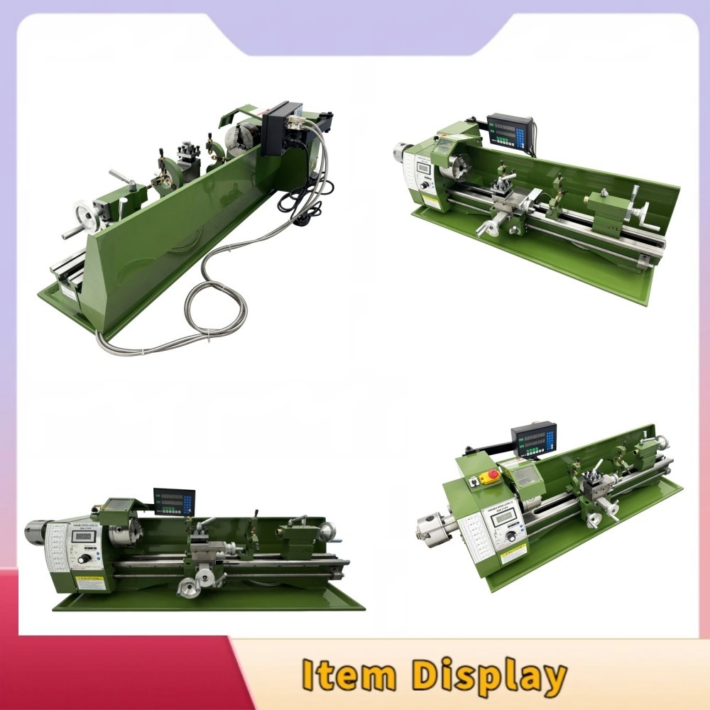 1100W Double Chuck Metal Bench Lathe 110V 8″x29.5″Precision Lathe w/Grating Rule