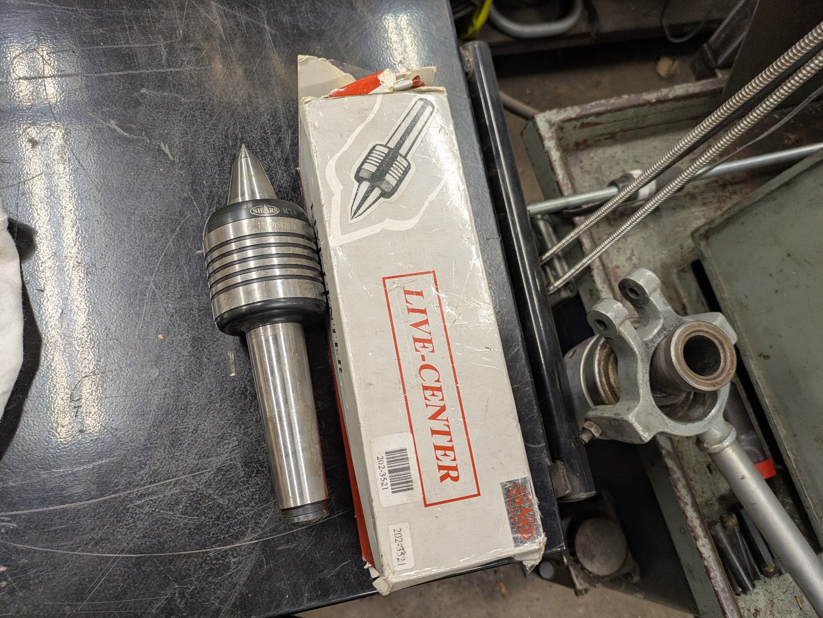 2 Shars Long Nose Live Center #4 Morse Taper Triple Bearing Lathe CNC 202-3521