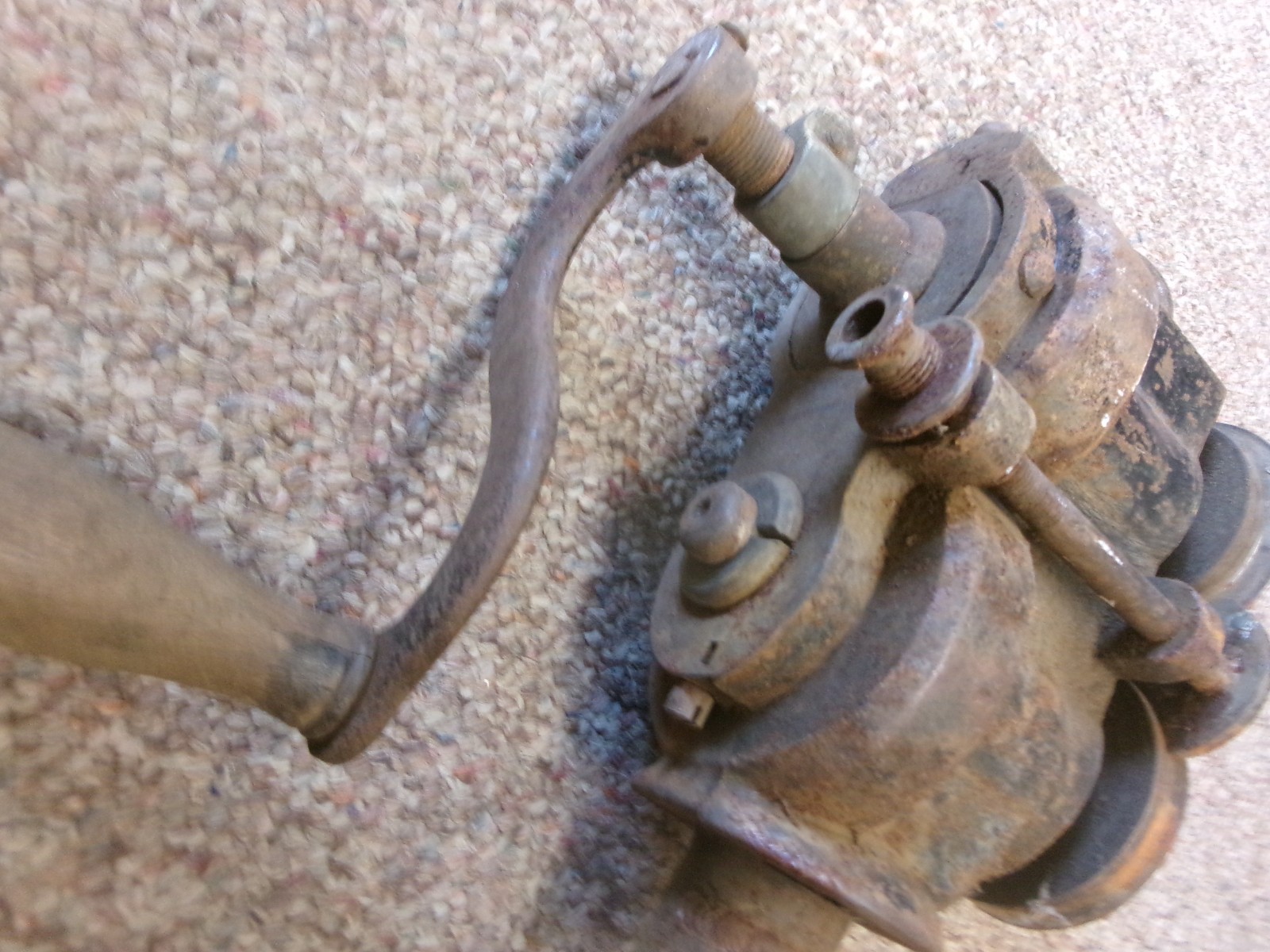 1867 ANTIQUE PECK STOW & WILCOX CO. METAL WORKING TOOL WIRING MACHINE HAND CRANK