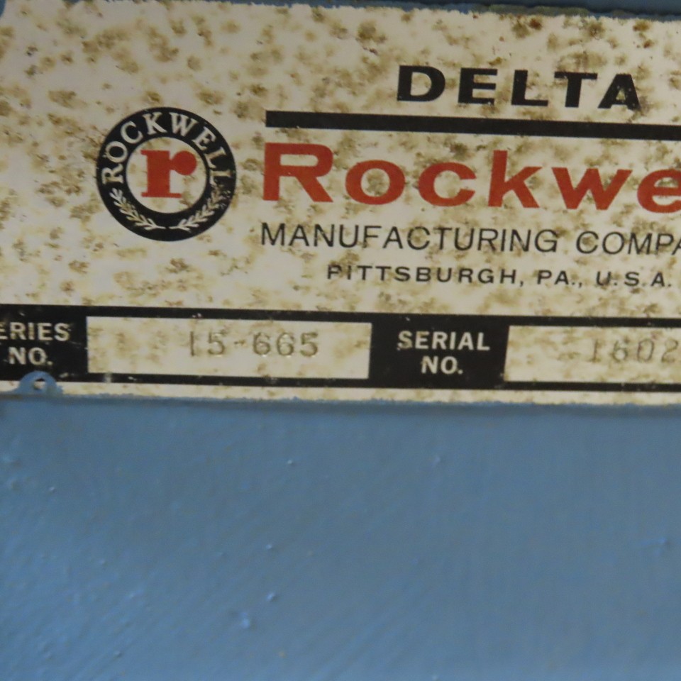 Rockwell 15-665 15″ Bench Model Drill Press 7″ Throat 115-208/230V 6″ Stroke