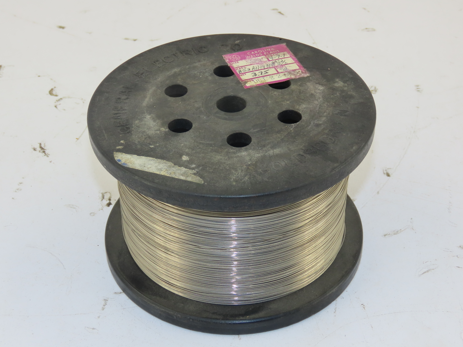 GE General Electric #52ALLOYNP5% SPOOL OF WIRE FOR EDM 0.020″ 3.75 LB
