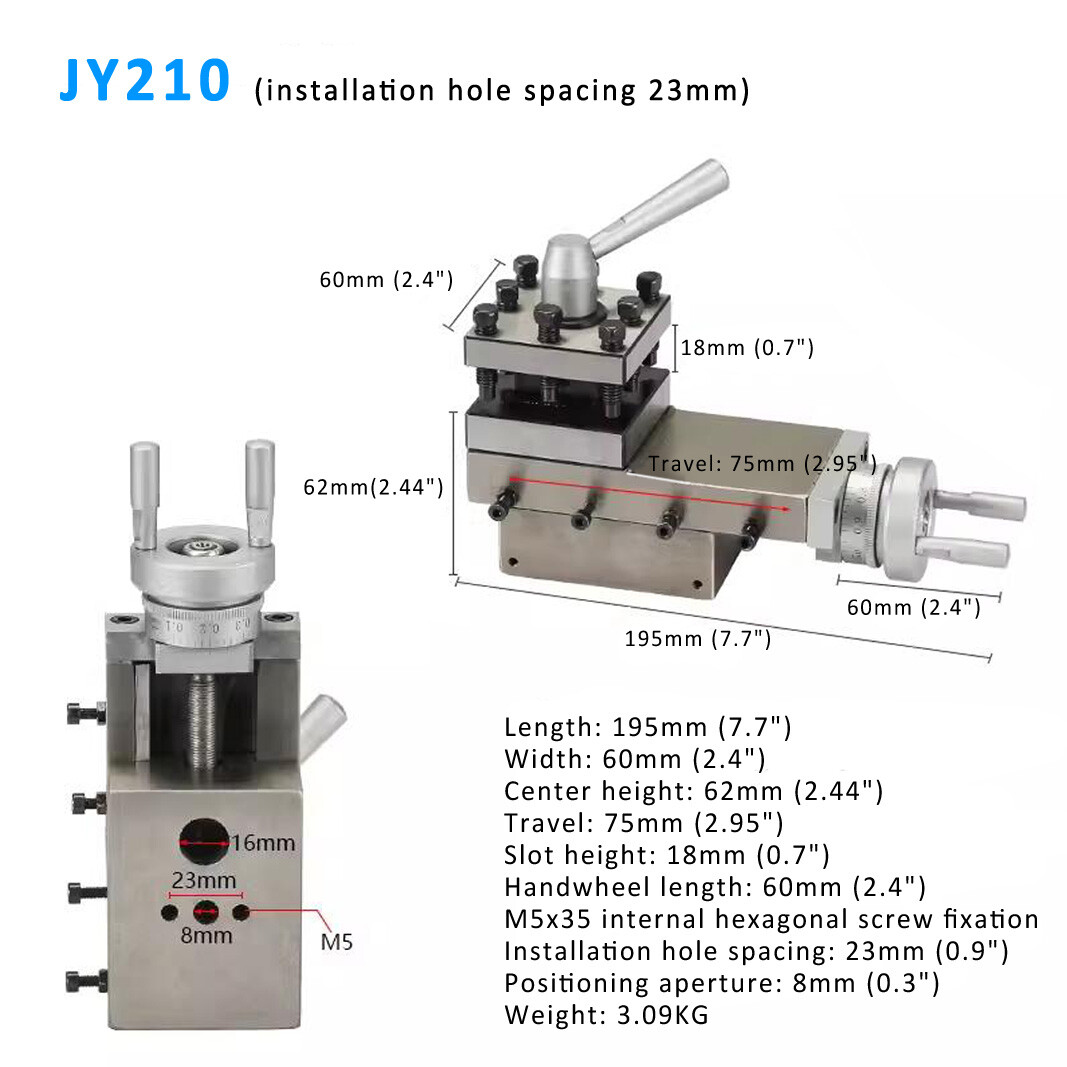 BV20-1 0618 JY21023/30mm JY250 Quick Change Bench Lathe Posts&Holders Hold Tool