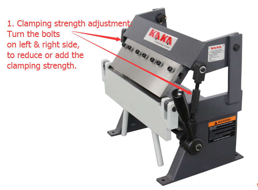 KAKA W-1220A, 12-In Box and Pan Brake, Sheet Metal Brakes, Sheet Metal Machine