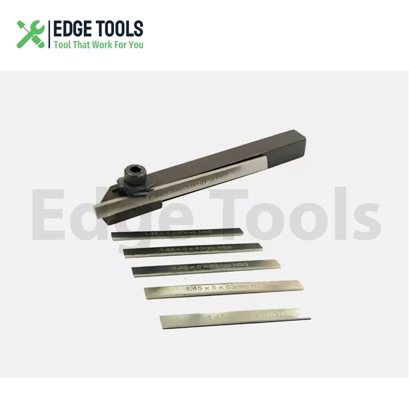 8mm Small Mini Lathe Cut Off Parting Tool Holder With 5mm M2 HSS 6 Pcs Blade USA