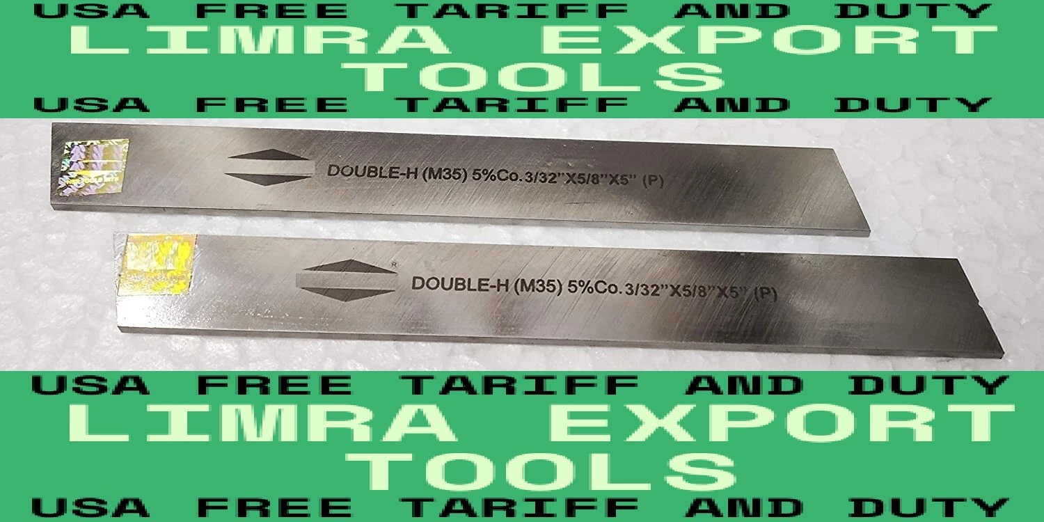 2x Cut Off Blade (1/8″ x 7/8″ x 6″) 5% COBALT M35 Grade H.S.S Hardened & Ground