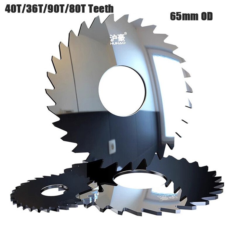 40T/36T/90T/80T Teeth Carbide Circular Slitting Saw Cutter Cutting Tool 65mm OD