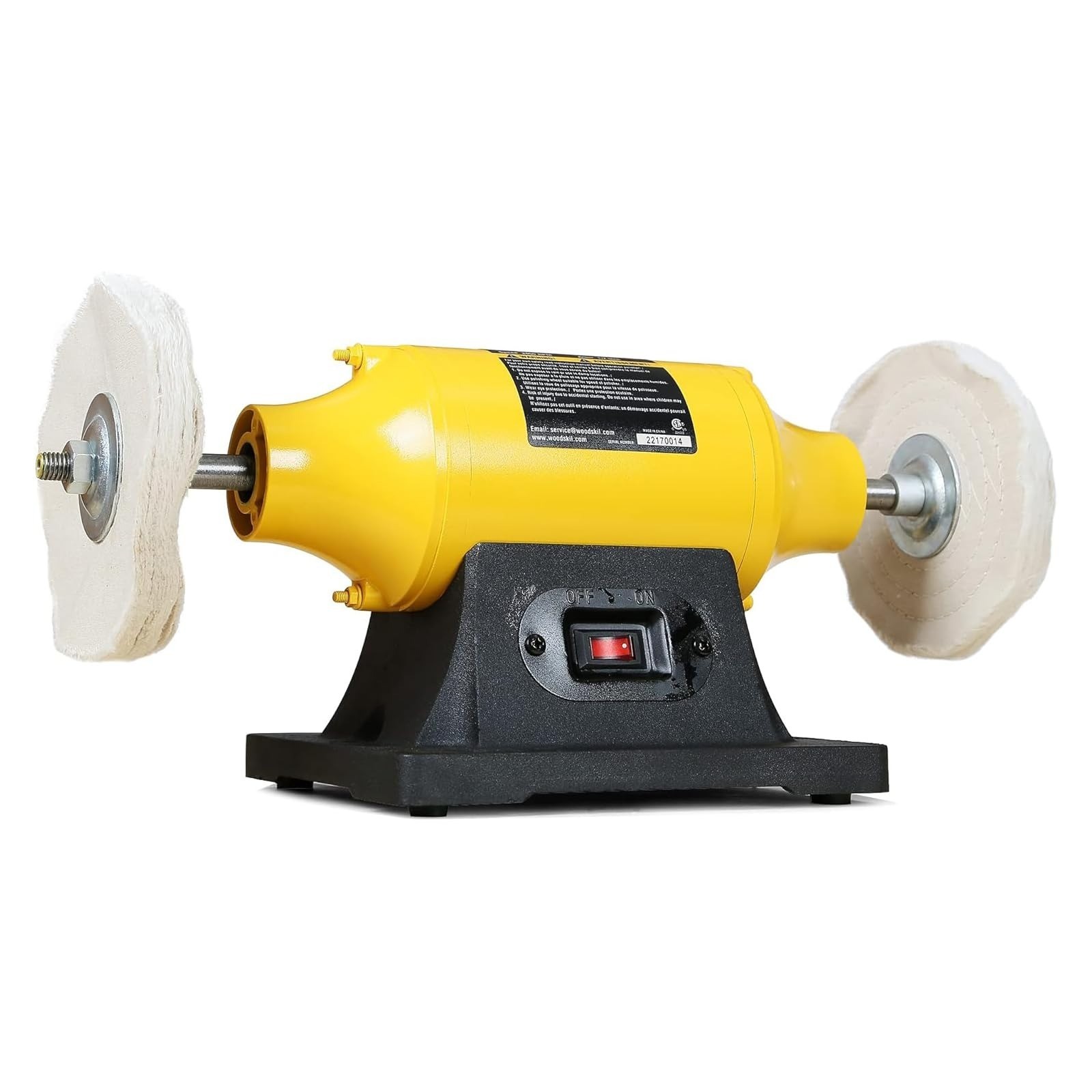 10 Inch Bench Buffer Polisher Electric Dual Speed 1750/3450RPM