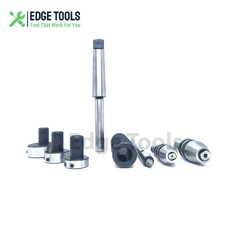 Lathe Tailstock Tap And Die Holder 8 Pcs Set MT2 Shank Threading Tapping Kit USA
