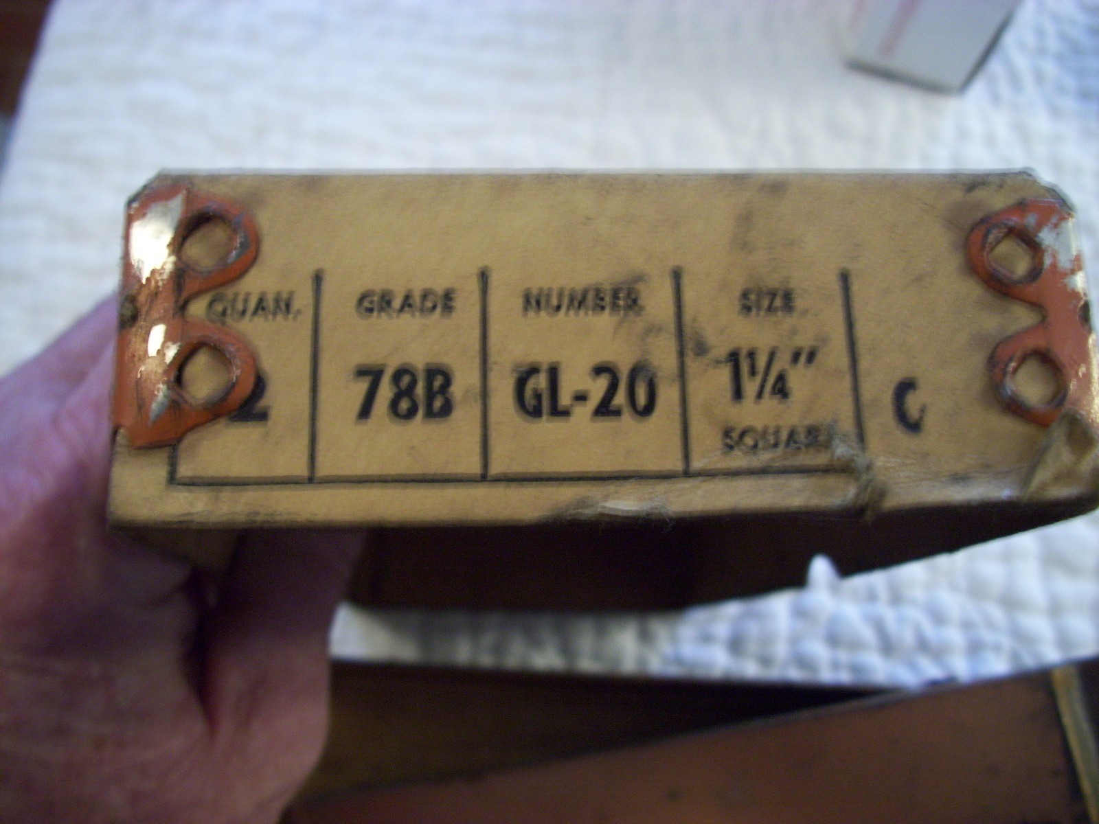 2 Carbaloy NOS Cemented Carbides Cutting Tools GL-20 78B From Metal Lathe Boxed