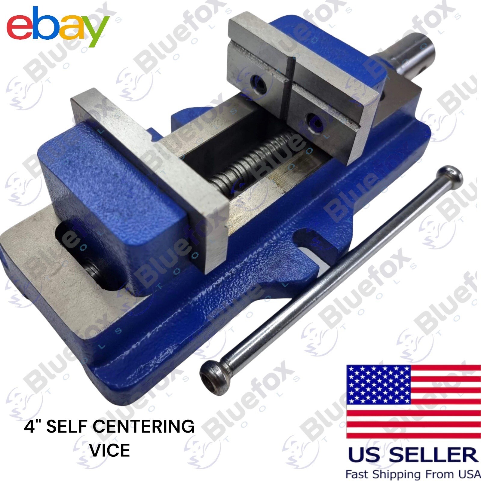 4″/ 100MM SELF CENTERING MACHINE VICE VISE BLUEFOX