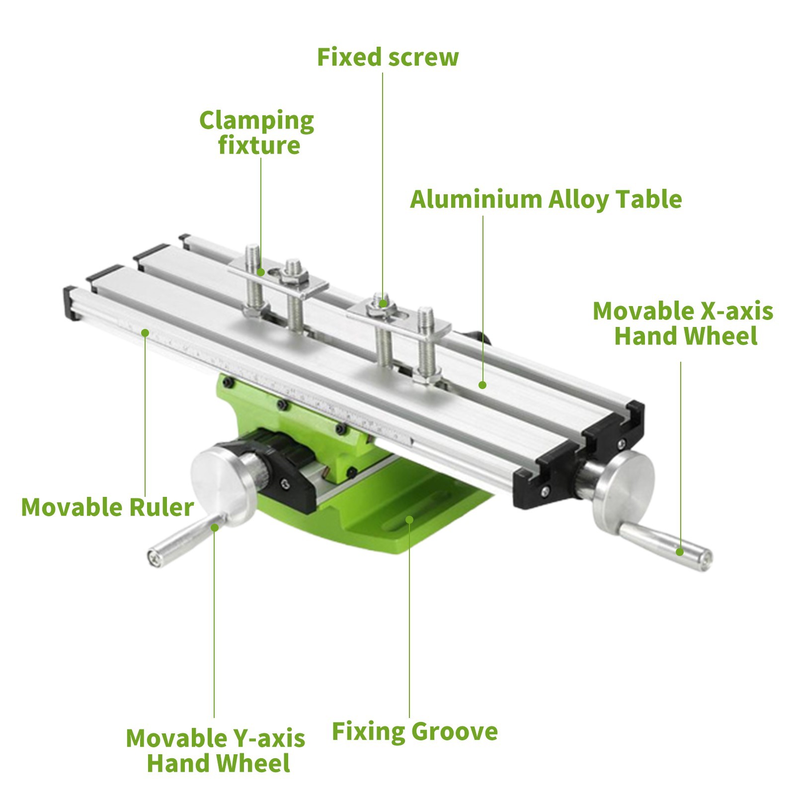 Mini Precision Milling Working Table Bench Drill Slide Cross Workbench X-Y Axis