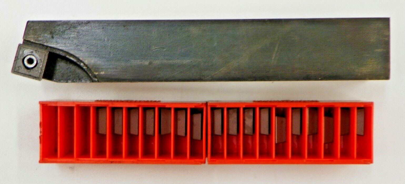 CARBOLOY LATHE HOLDER SBR-85-4P AND SPMM 432 CARBIDE INSERTS Q050S
