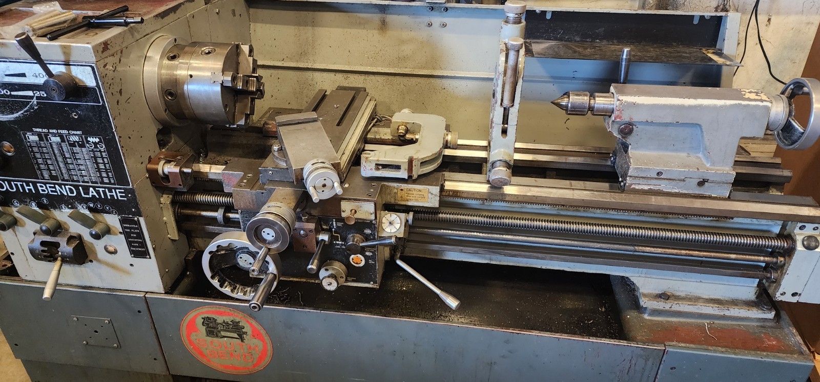 South Bend Lathe 190CG, Excellent Working Condition, Extras Included W Acu-Rite