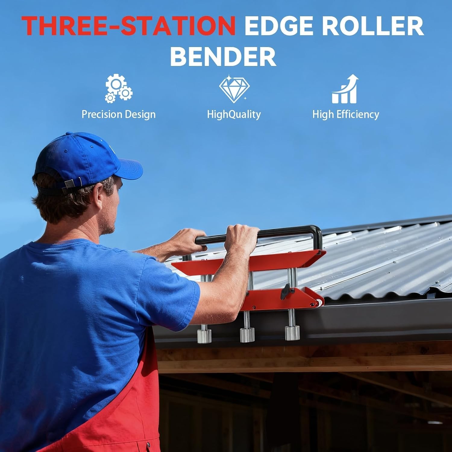 Versatile 3-Station Sheet Metal Bender – Bends 0.5”-5” Metal Sheets with Ease