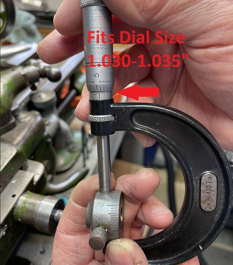 South Bend 9/10K lathe Cross Feed large 3″ dial, easy read (Fits over 1.03 dial)
