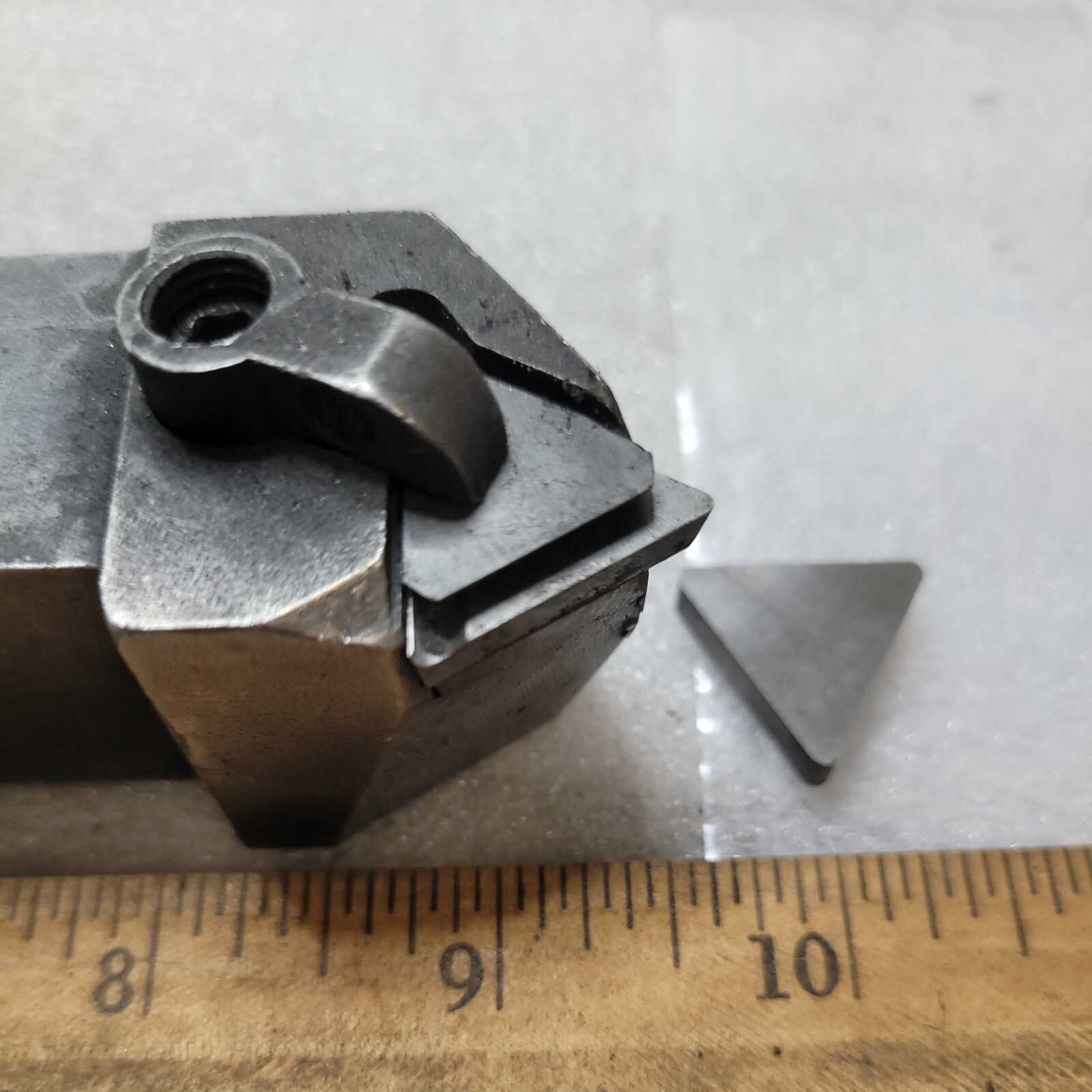 Carboloy CTEOL-85-4 1″ X 1 1/4″ Lathe Turning Insert Tool Holder USED IN EX CON
