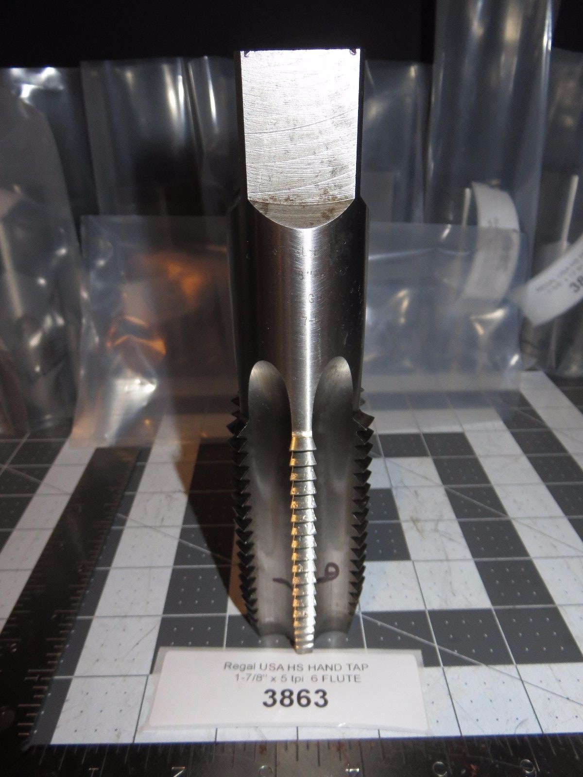Regal USA 1-7/8″ x 5 tpi NS HS GR-4 7-U Hand Tap, 6 Flute Nos Condition ((3863))