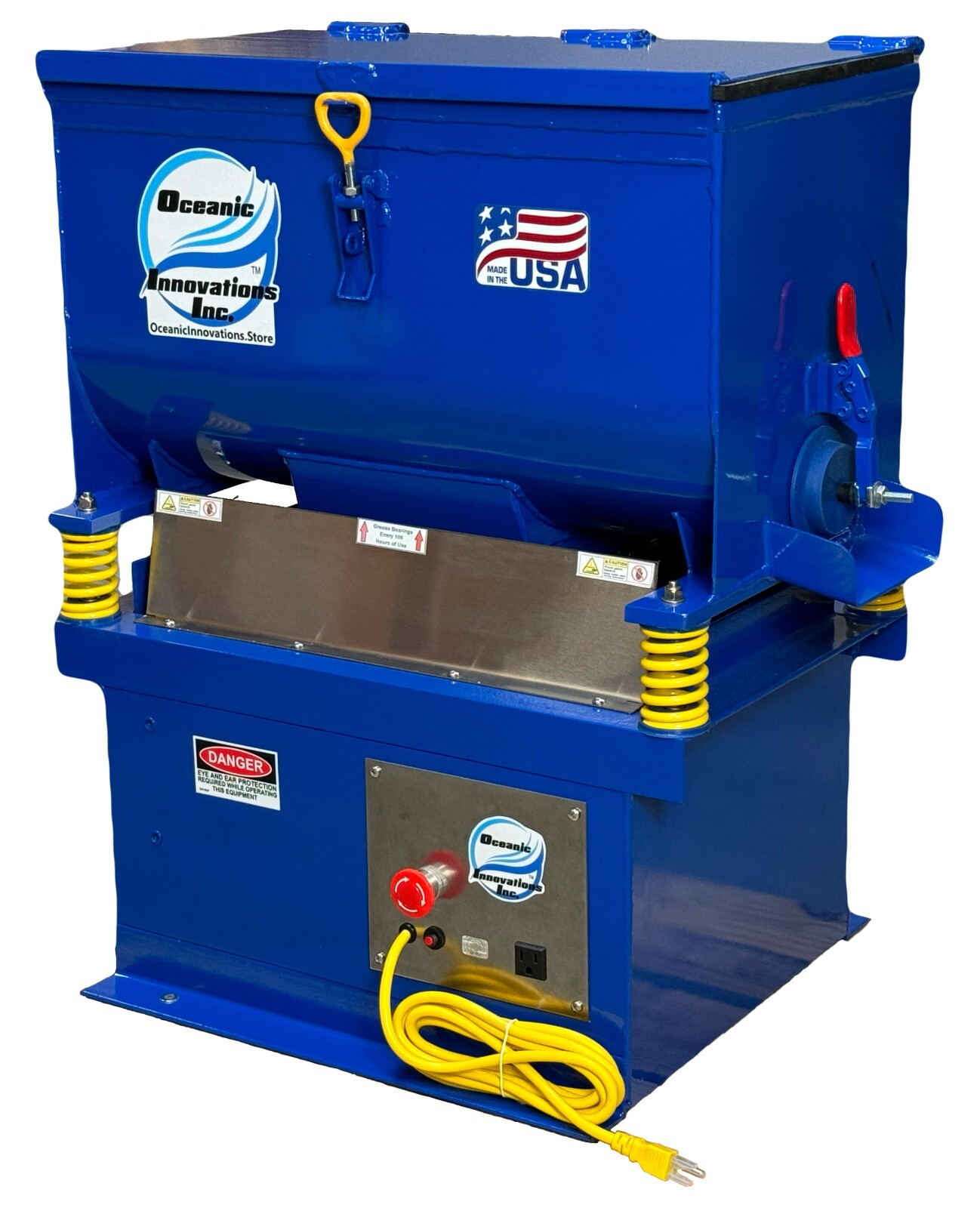 Vibration Deburr Machine WhisperShake 2.5 Cubic Foot Vibratory Finishing Tumbler