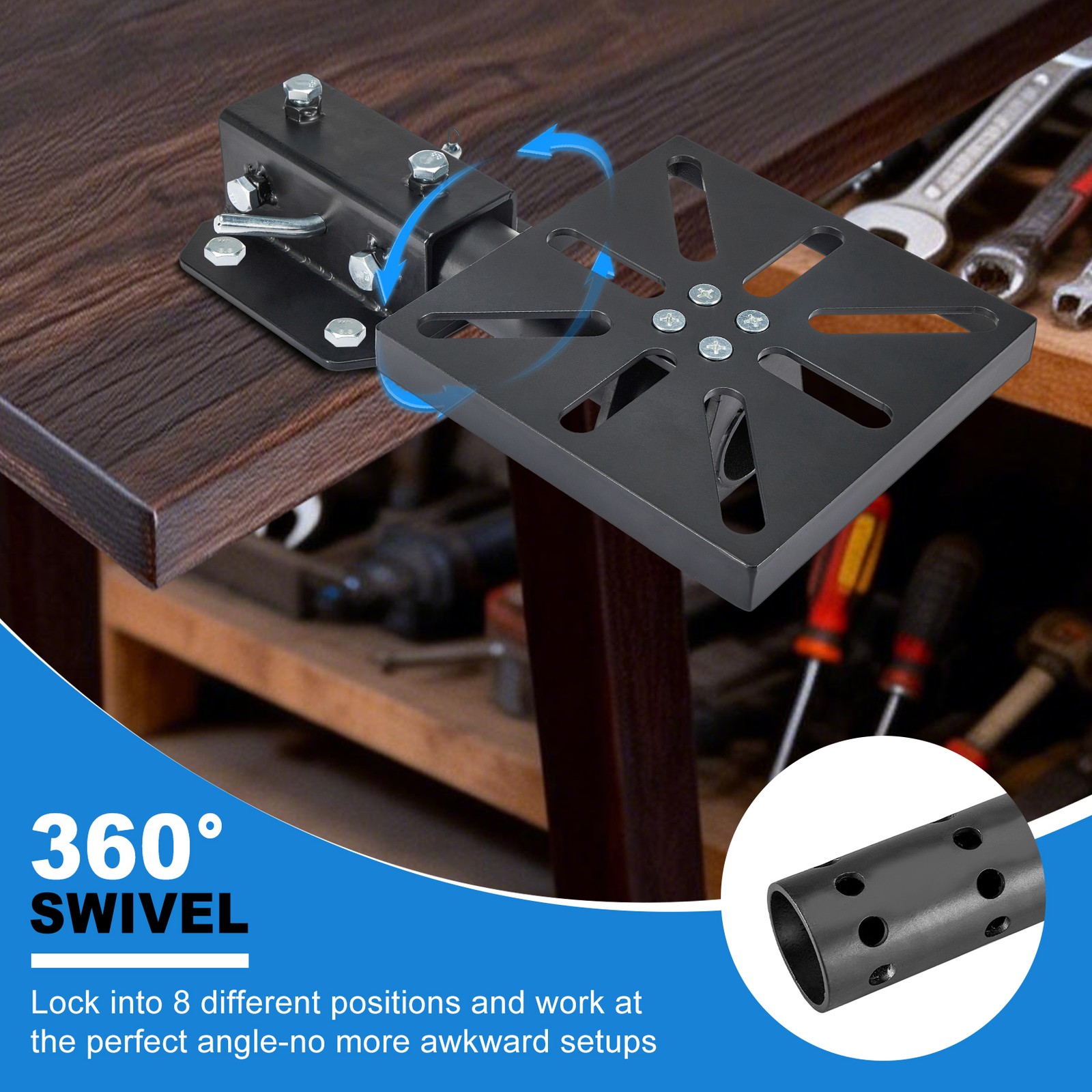 360° Rotating Bench Mount Rotating Bench Mount For Bench Vise Grinder Notchers