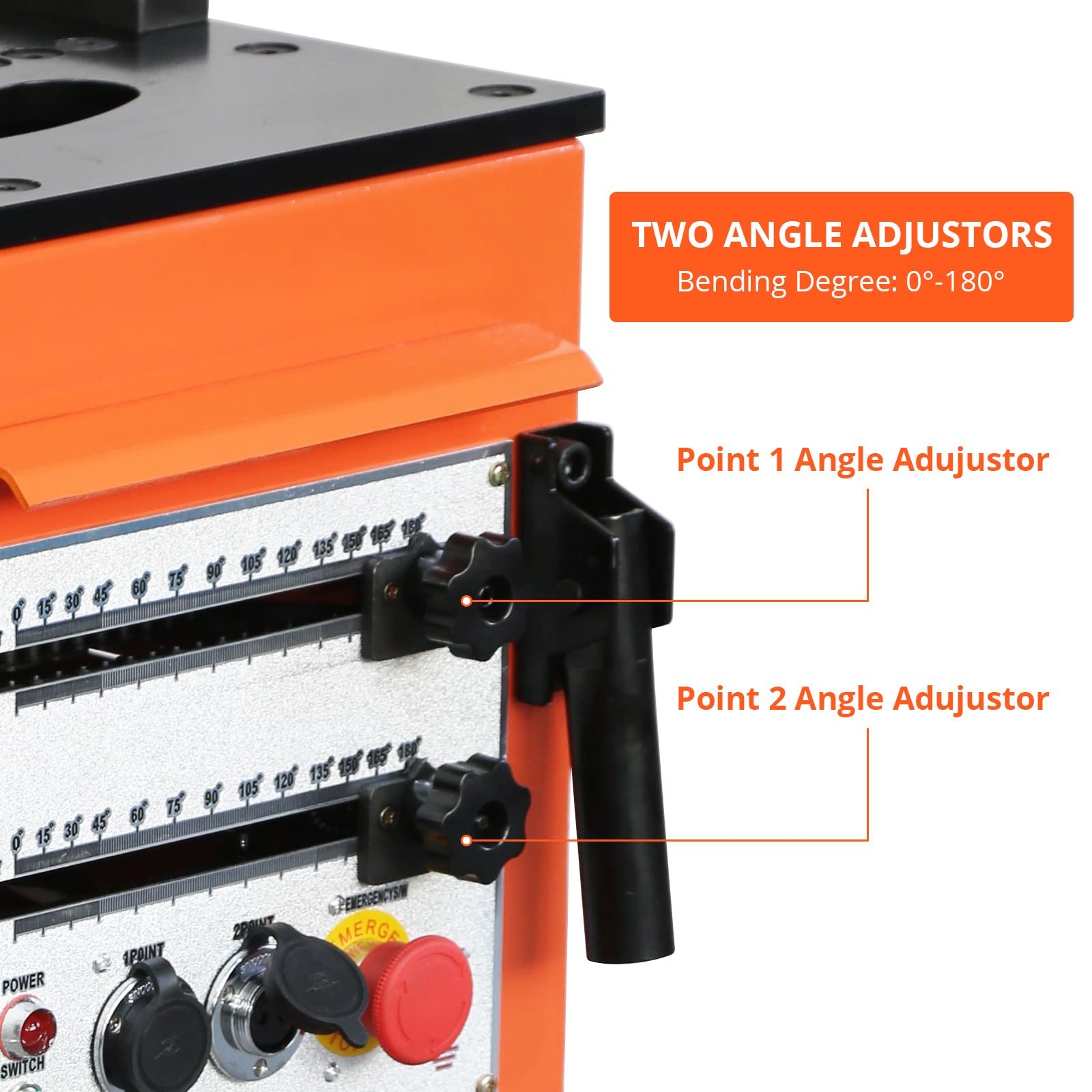 1600W Electric Rebar Bender Cutter 0-180° Bend Max 1 Inch 25mm Rebar Machine NEW