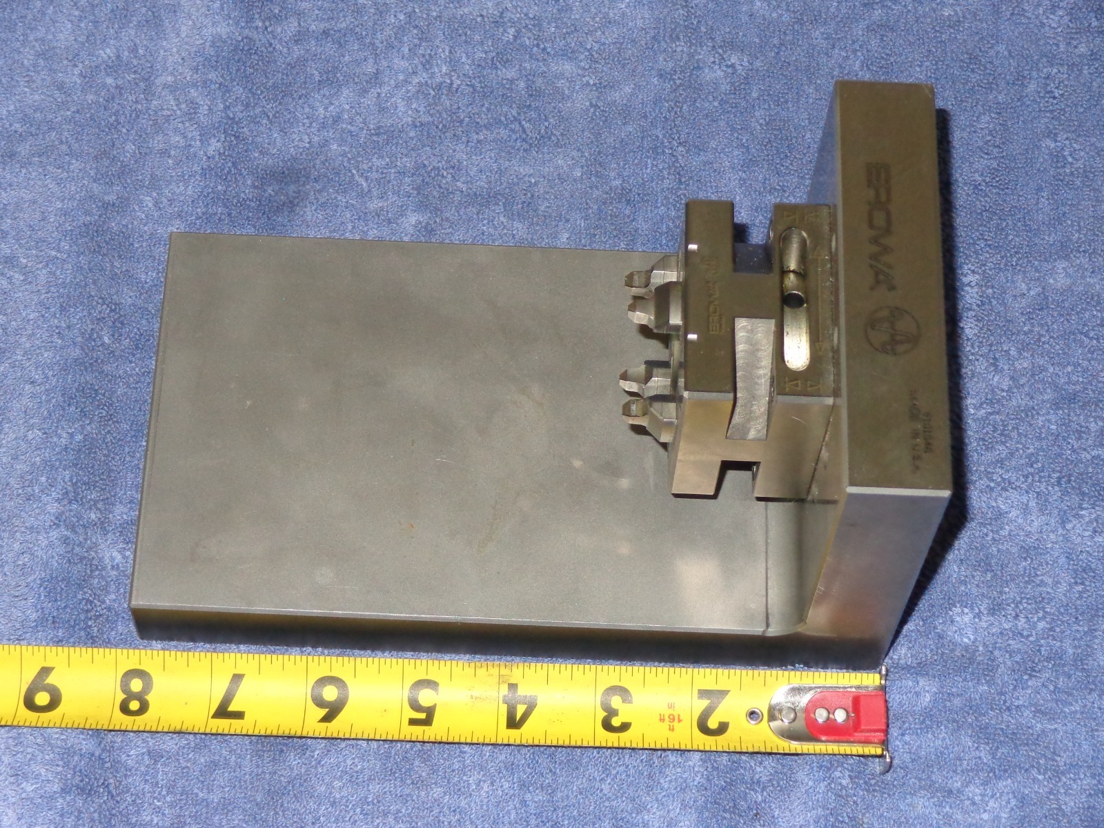 EROWA ANGLE PLATE 7.9X4.5X4.5″ WITH EROWA SINKER EDM CHUCK 56X56mm