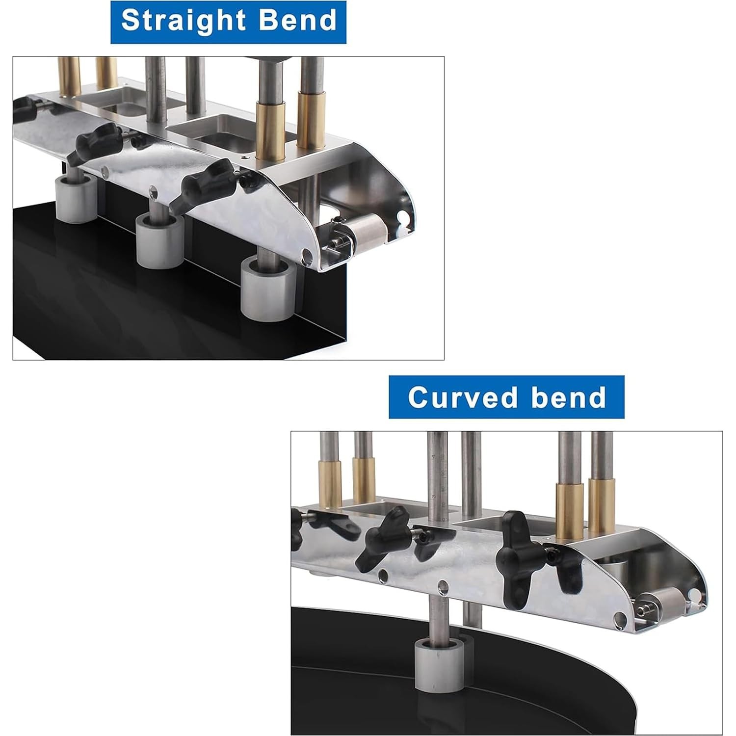 Durable 3-Station Roller Bender for 0.01-0.04 Inch Metal Plates – Versatile Use