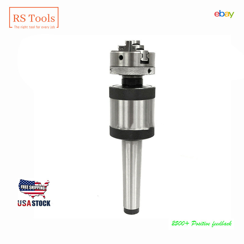 Mini Lathe Chuck MT3 Revolving Center 3MT Shank 3 Jaw Self Centering 2″ 50mm