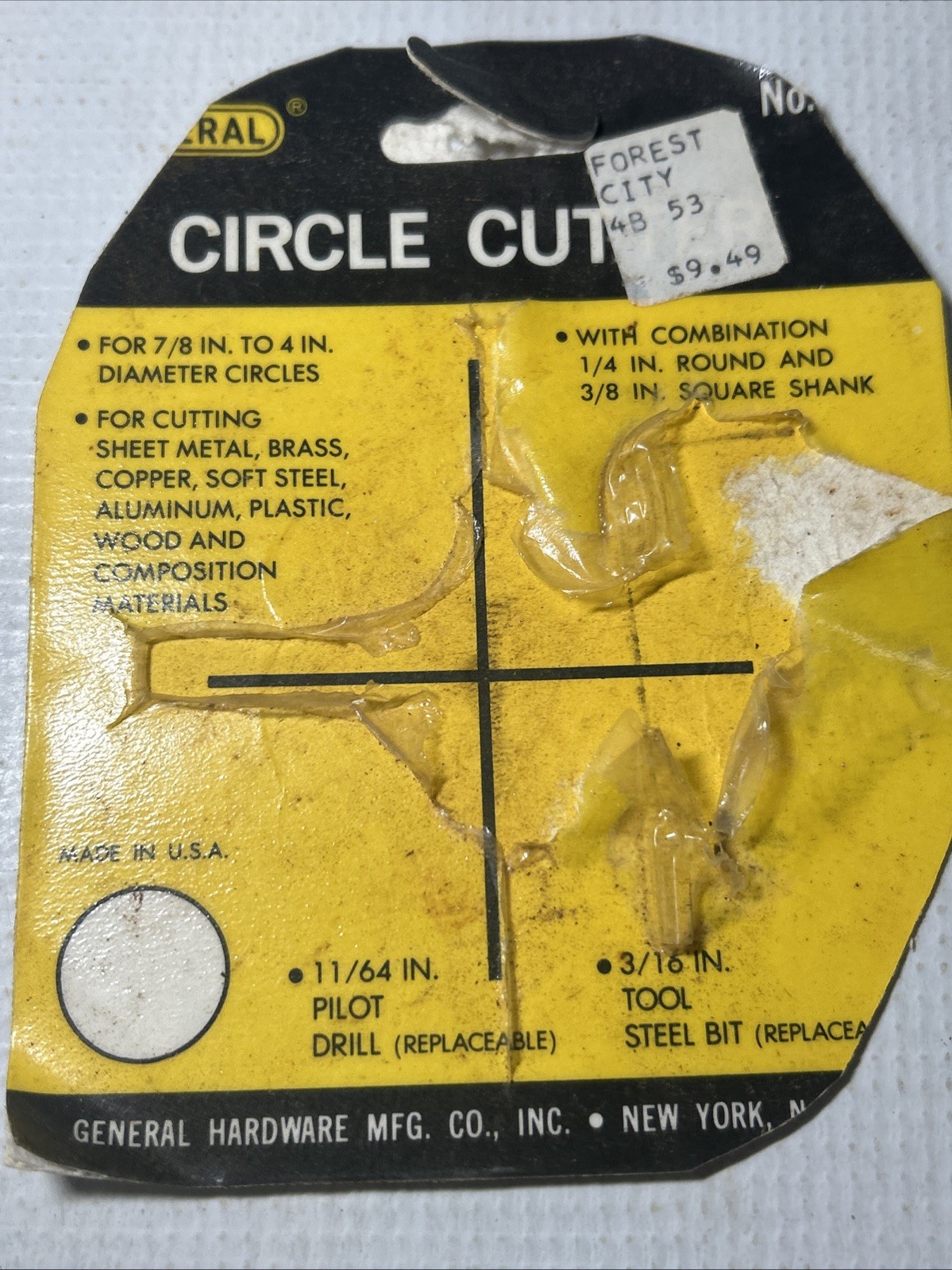 Lot General No. 4 & Craftsman No. 3840 Tool Center Drill & Circle Hole Cutter