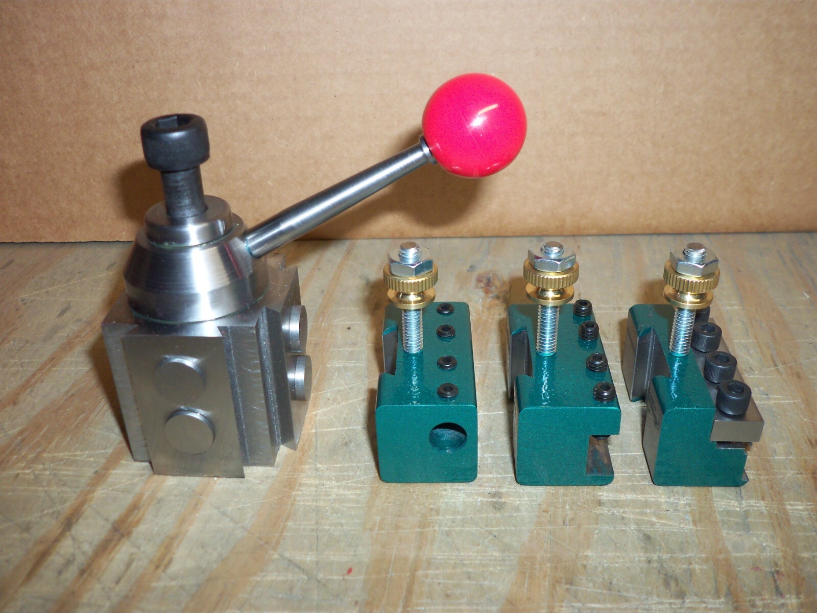 QUICK CHANGE TOOL POST MINI LATHE 7×10 12 14 STEEL!!!! 4 PISTON