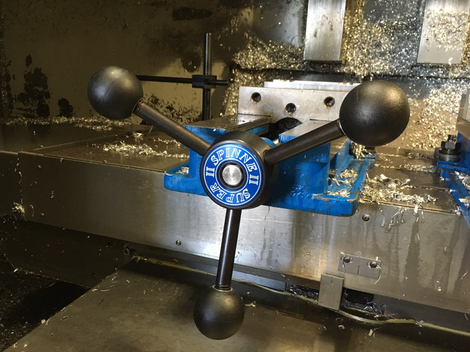 Super Spinne spider handle for 6 inch kurt milling vise.