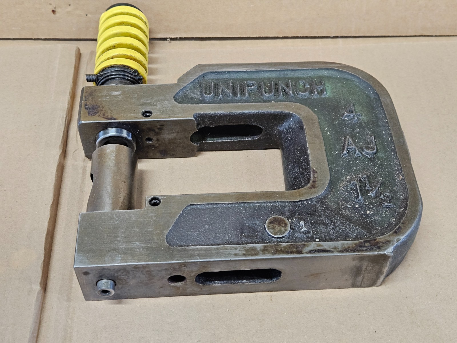 Unipunch 4AJ 1-1/2 C Frame (qty 1) with punch, spring and die loaded