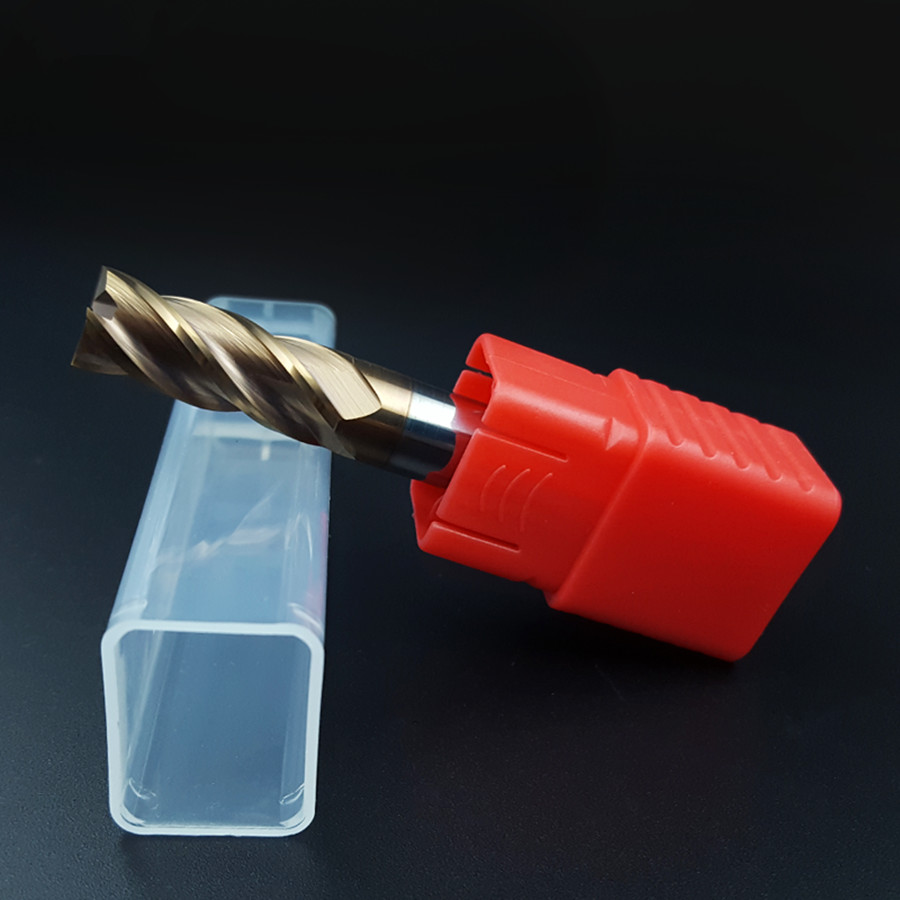 4 Blade 55° Hard Alloy Tungsten Steel Milling Cutter CNC Tool Straight Shank