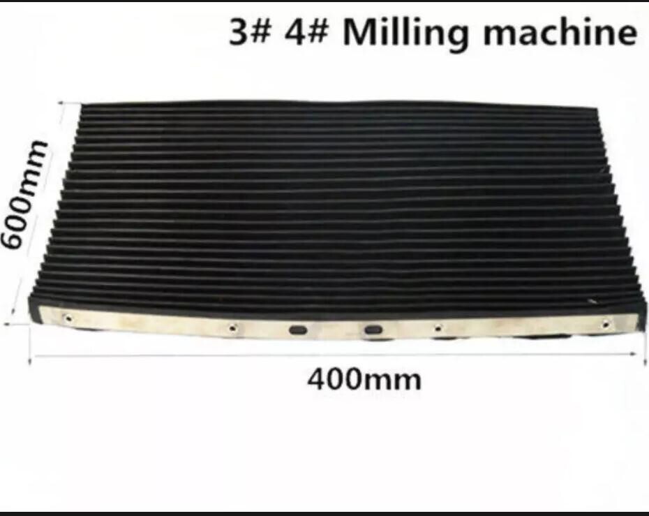 Milling Machine Part Accordion Type Mill Retractable Way Rubber Cover 400 * 600
