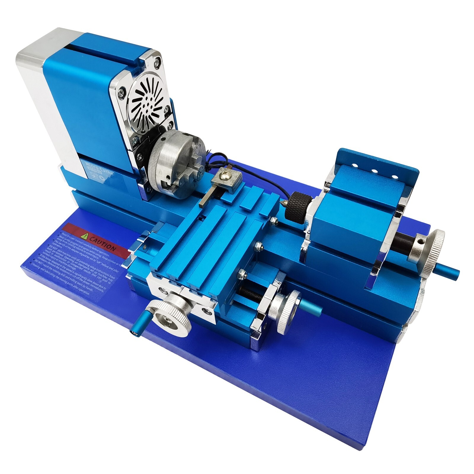 100-240V Mini Metal Lathe Machine for Woodwork,Soft Metals,Plexiglass,Plastic