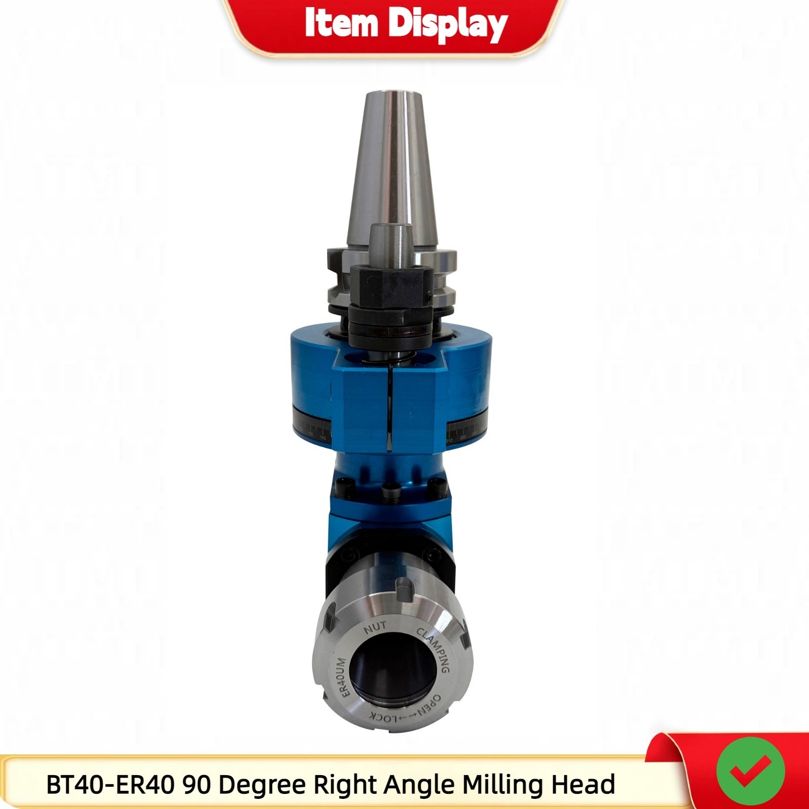 BT40-ER40 90 Degree Milling Head CNC Machining Center Side Milling Head