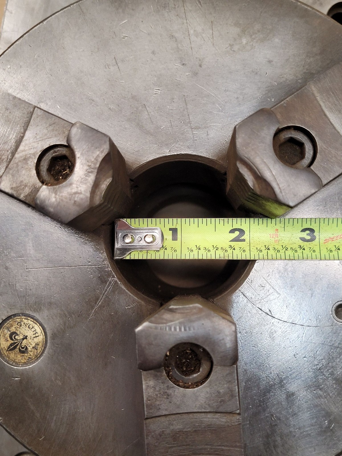 Le Blond 8in – 3 Jaw Chuck w/ Angle Plate 14x10x4in