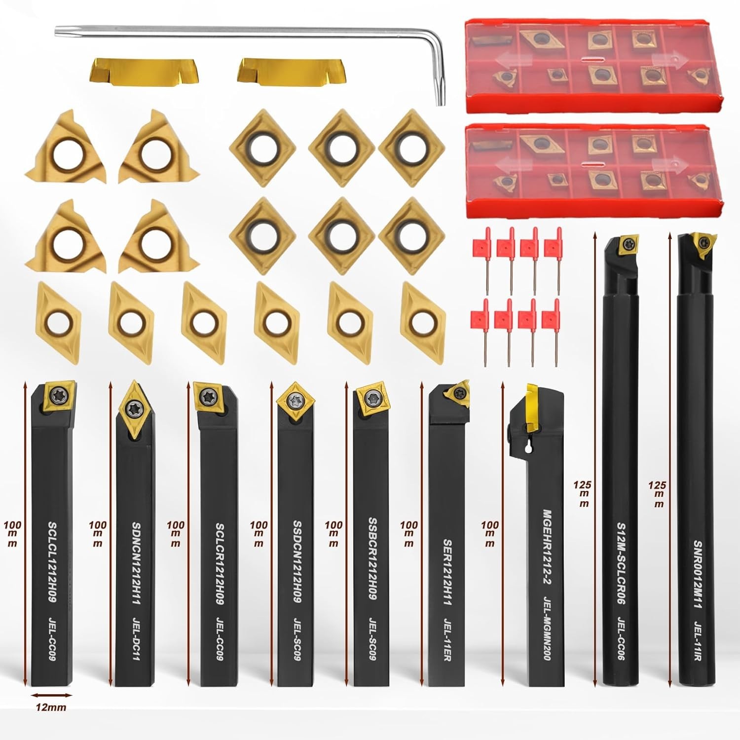 Versatile Lathe Turning Tool Set for Pros & DIYers—Smooth Cuts & User-Friendly