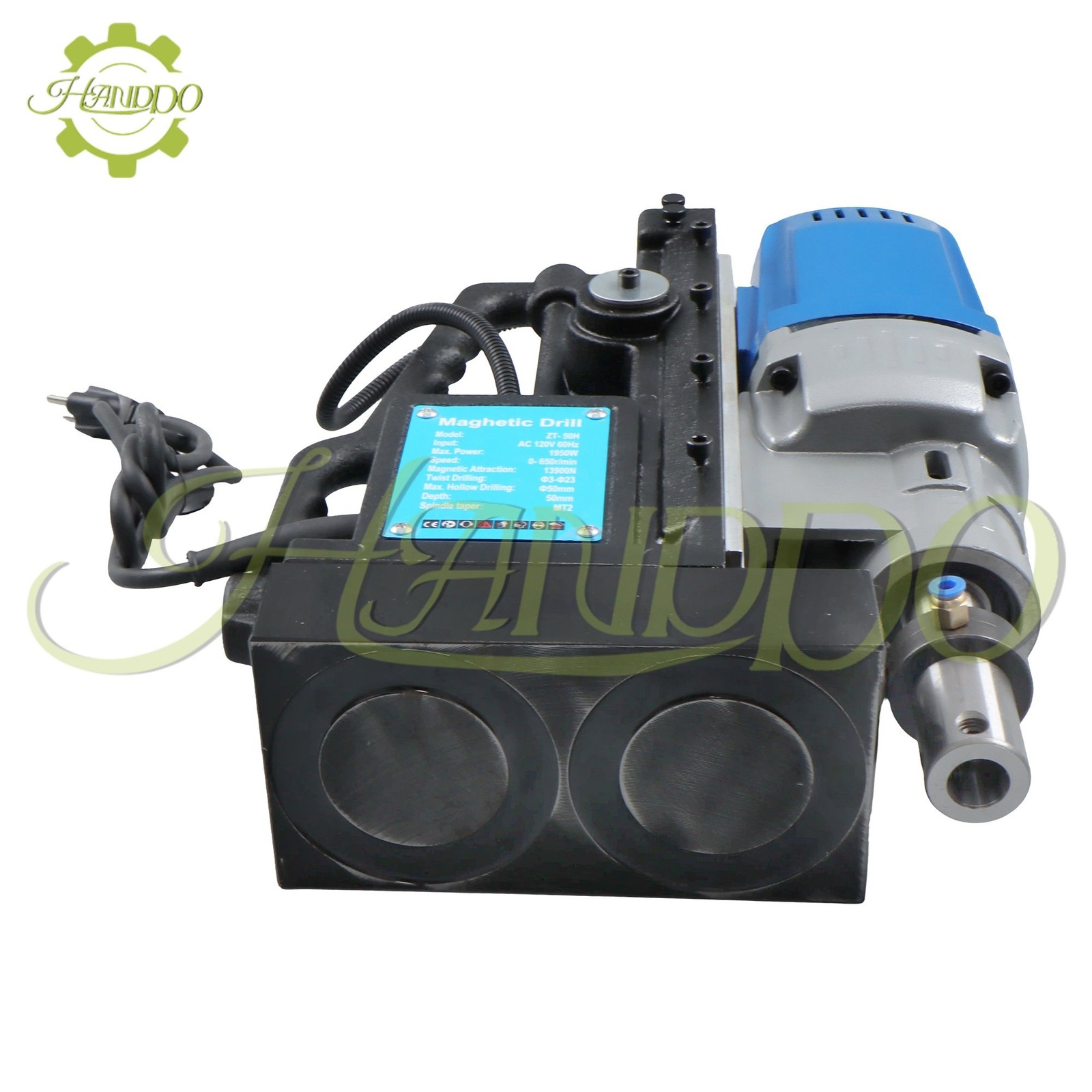 ALL-CARB 1950W Magnetic Drill Press 3125 lbf/13900N Mag Force, 650 rpm Power