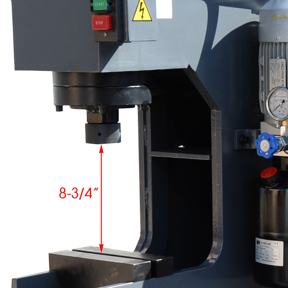 Stroke 110 Volt Motor 3HP 3,360 RPM C-Frame 25 Ton Hydraulic Press 7-7/8 Inch