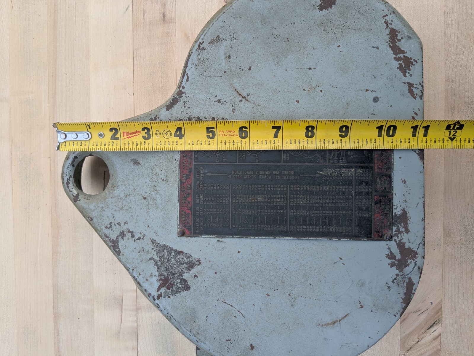 South Bend 9″ lathe change gear cover – cast iron