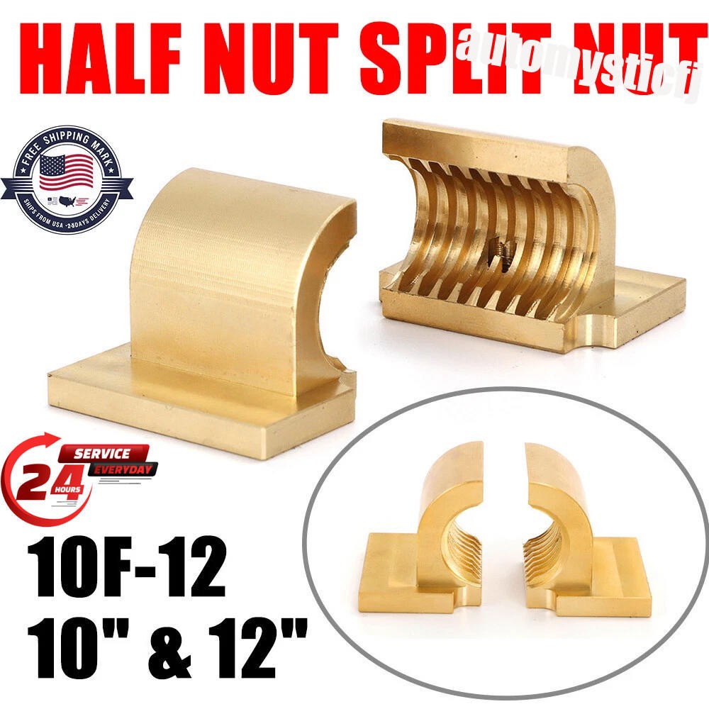 Engine Lathe Half Nuts / Split Nut Brass For Atlas &Craftsman 10F-12 10in & 12in
