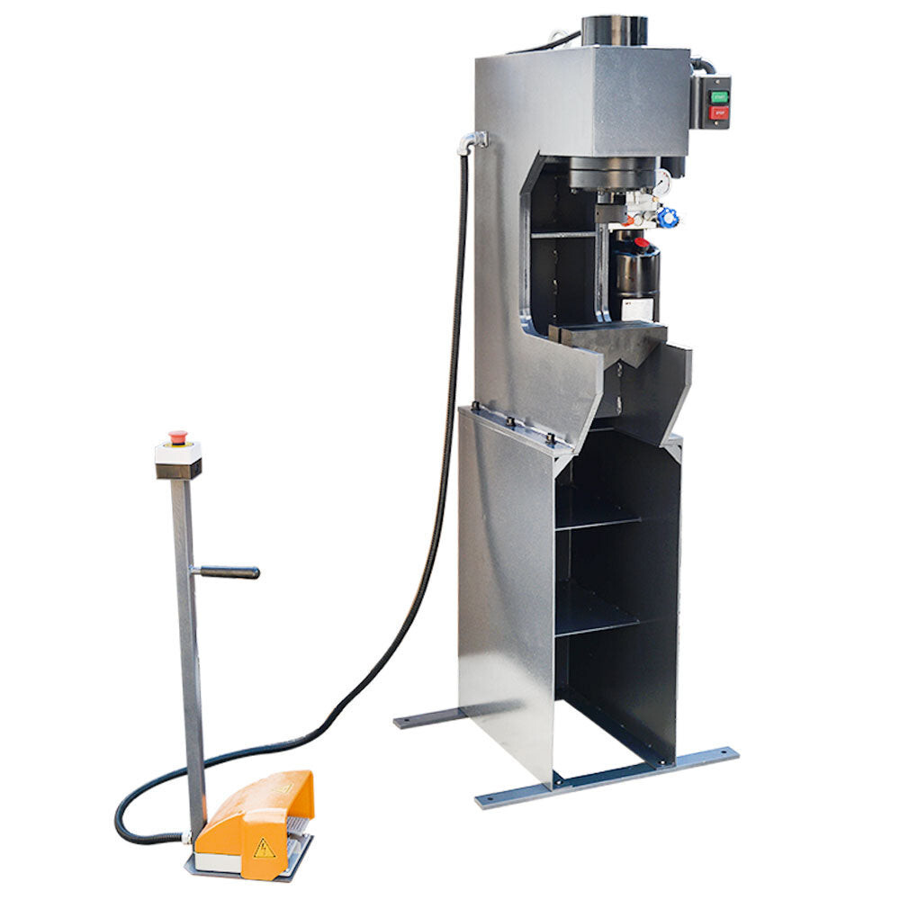 Stroke 110 Volt Motor 3HP 3,360 RPM C-Frame 25 Ton Hydraulic Press 7-7/8 Inch