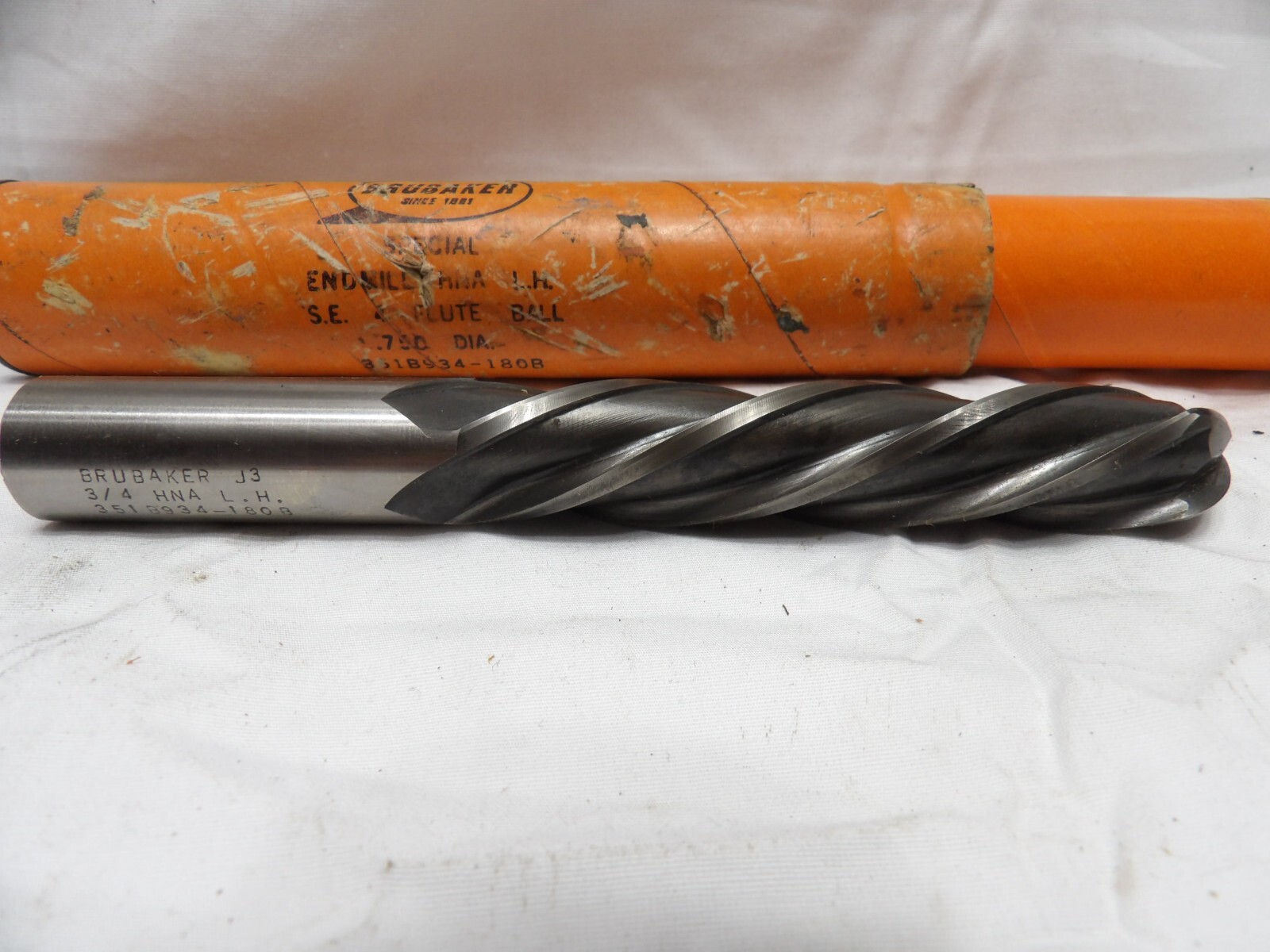 Brubaker Ball Nose Endmill Cutter 3/4″ x 3/4″ x 4″- Made in the USA