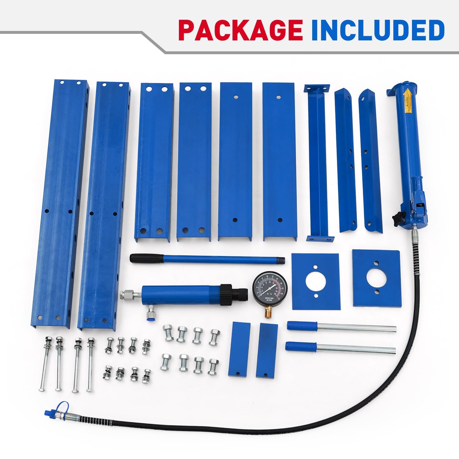 H Frame 10 Ton Shop Press Hydraulic Heavy Duty Steel Benchtop Bending Tool