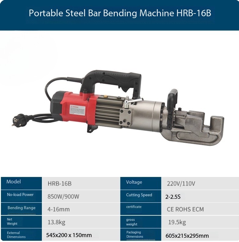 Hydraulic Rebar Bending Machine Electric Portable Rebar Bending Machine