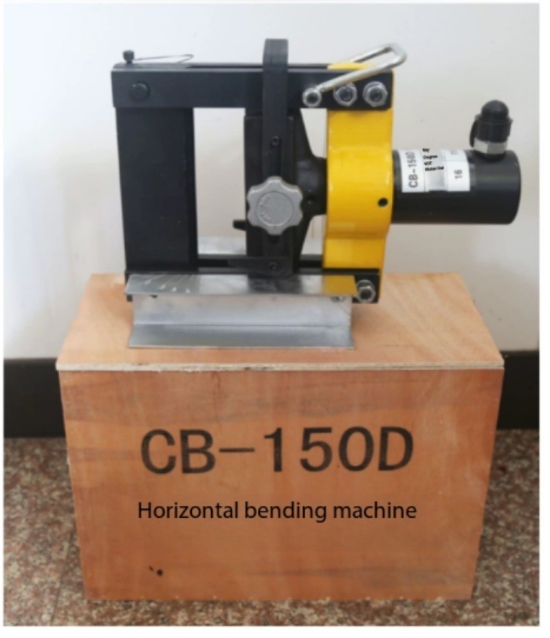 Hydraulic pipe bender for bending elbows, power busbars, and aluminum sheets