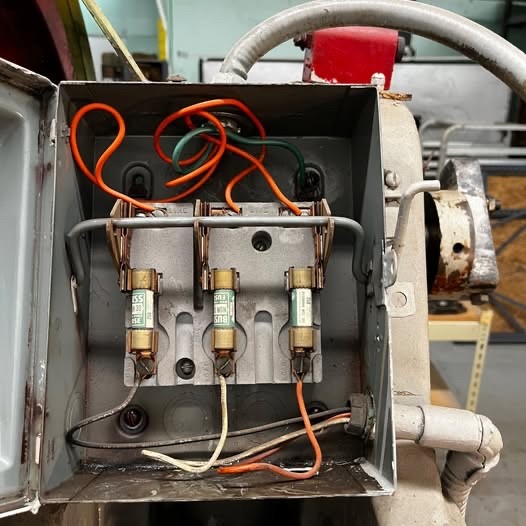 Perkins Mach Co. Power Press Open Back Inclinable (OBI) used for metal stamping